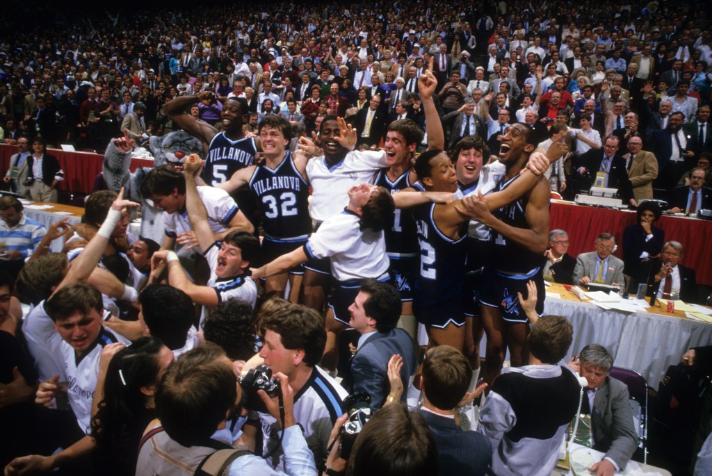 How many times have a No. 1 seed and No. 8 seed played for the national championship?
