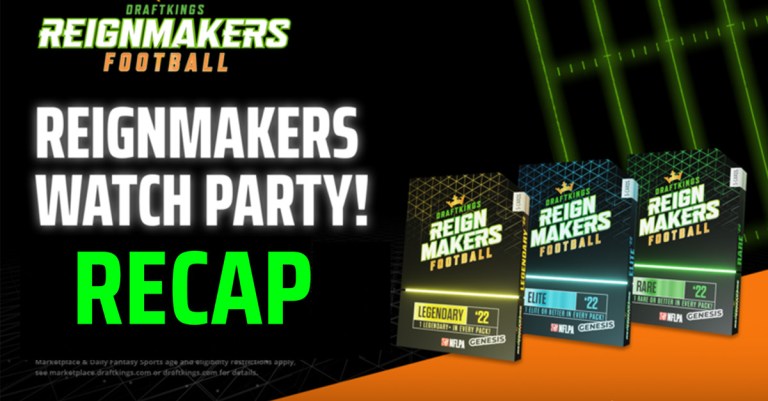 DraftKings NFT Reignmakers Football Pack Breaks from Discord 8/29 Recap