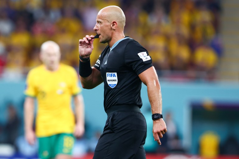 Who is the referee for Argentina-France in 2022 World Cup final?