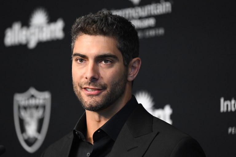 Jimmy Garoppolo not cleared to practice at Raiders OTA’s due to foot injury