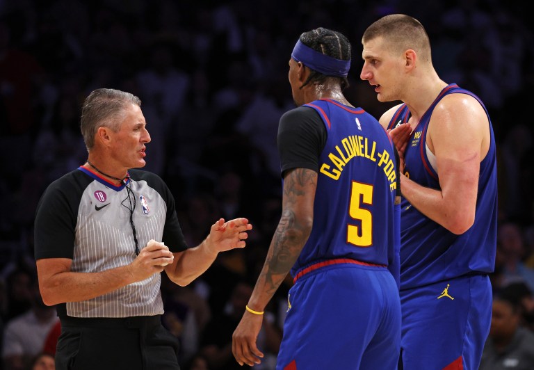 Who are the referees for Nuggets vs. Heat Game 4 in 2023 NBA Finals?