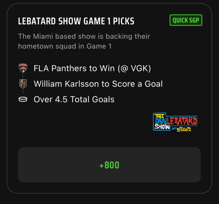 SGP Best Bets: The Dan Le Batard Show Same Game Parlay Picks on DraftKings Sportsbook for June 3