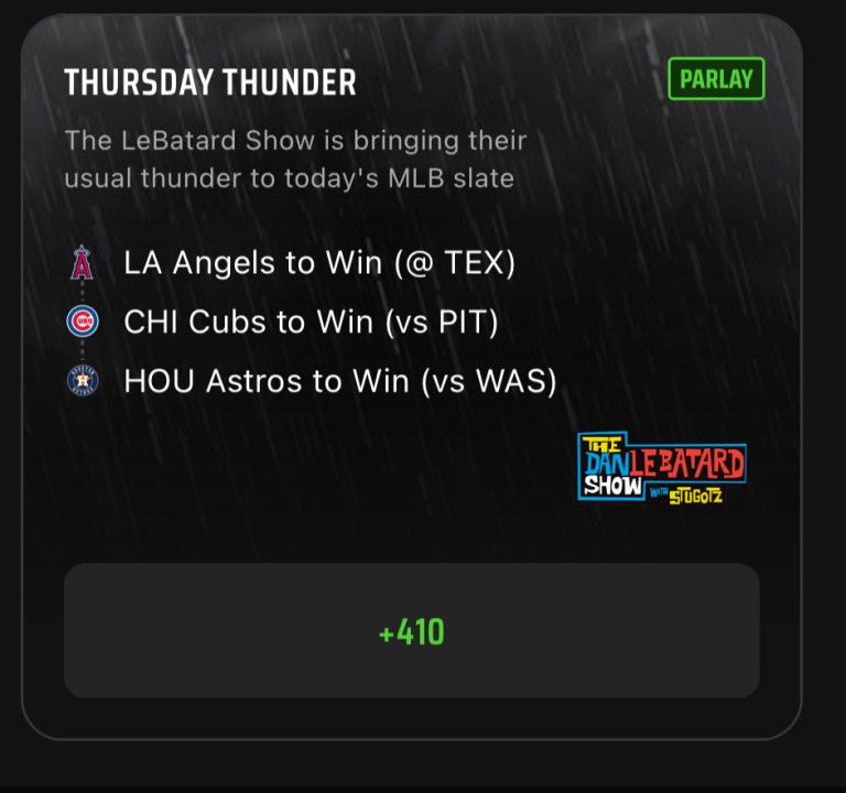 Parlay Best Bets: The Dan Le Batard Show Parlay Picks on DraftKings Sportsbook for June 15