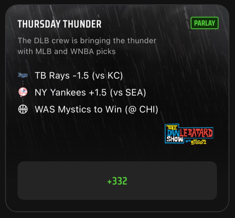 Parlay Best Bets: The Dan Le Batard Show Parlay Picks on DraftKings Sportsbook for June 22