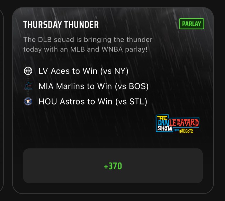 Parlay Best Bets: The Dan Le Batard Show Parlay Picks on DraftKings Sportsbook for June 29
