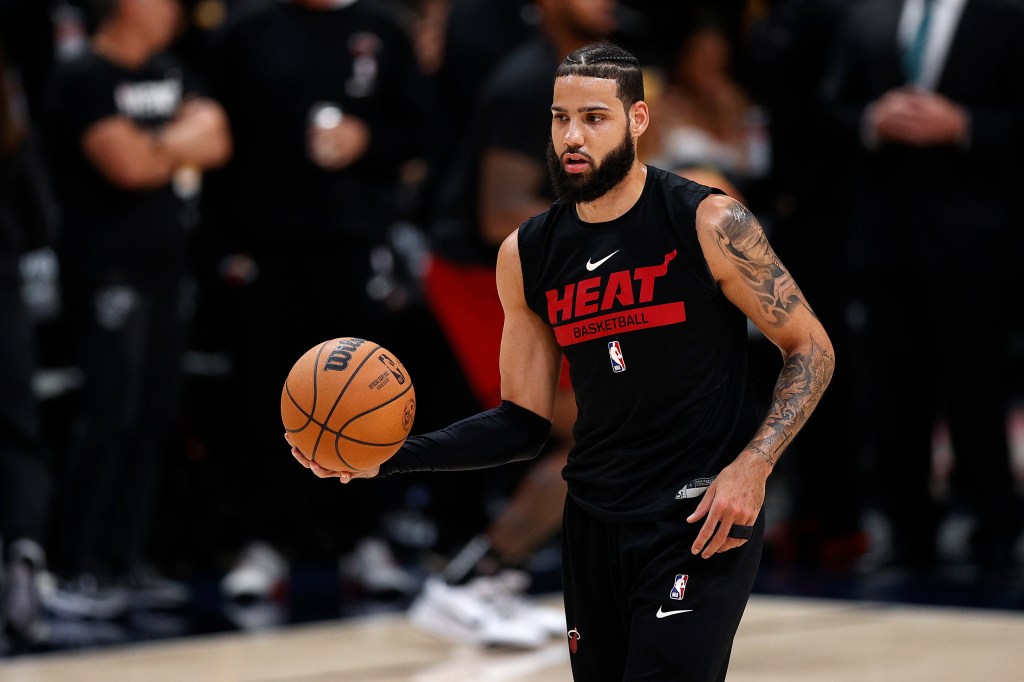 Is Caleb Martin playing for the Heat on Sunday vs. the Nuggets in Game 2?