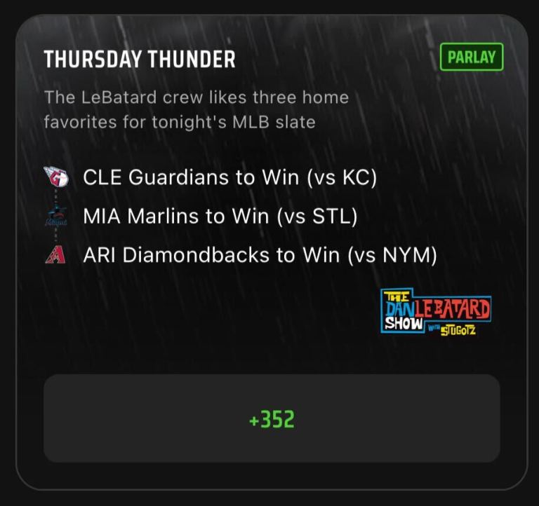 MLB Parlay Best Bets: The Dan Le Batard Show Parlay Picks on DraftKings Sportsbook for July 6