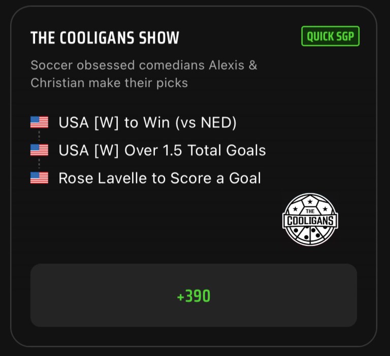 FIFA World Cup SGP Picks: Top USA Women’s Soccer Same Game Parlay Picks on DraftKings Sportsbook for July 26