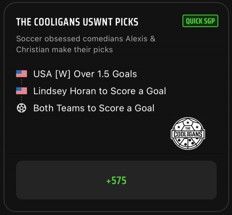 FIFA World Cup SGP Picks: Top USA Women’s Soccer Same Game Parlay Picks on DraftKings Sportsbook for August 6