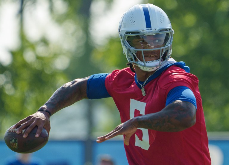 Who is the Colts starting and backup quarterbacks for fantasy football in 2023?