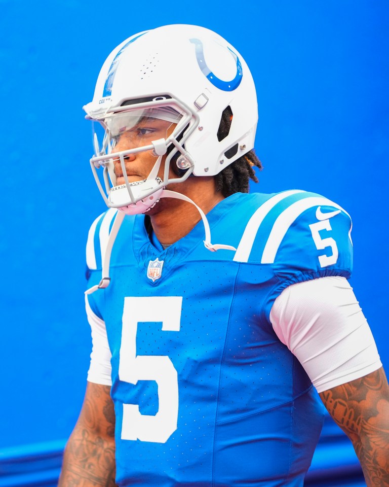 Colts rookie QB Anthony Richardson throws interception on second pass vs. Bills [VIDEO]