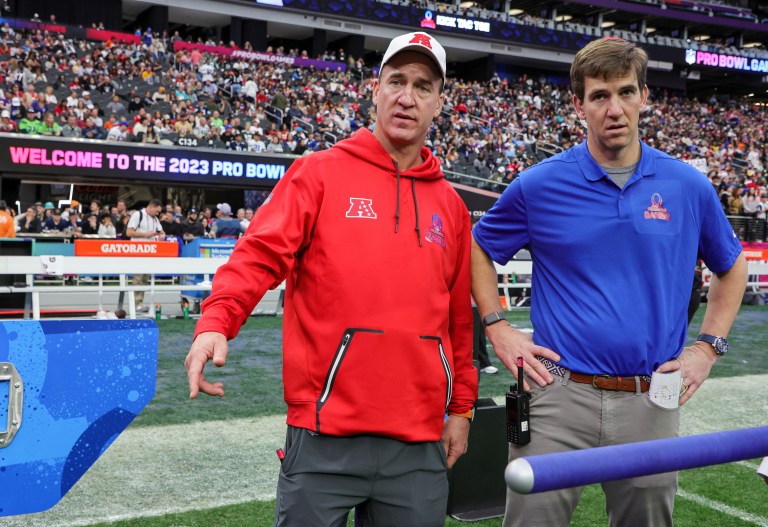 Eli, Peyton announce 2023-24 ManningCast schedule while teasing third co-host