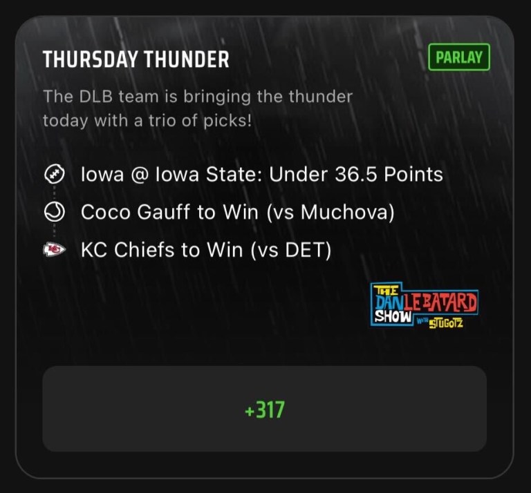 Parlay Best Bets: The Dan Le Batard Show Parlay Picks on DraftKings Sportsbook for September 7