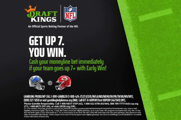 How To Bet Thursday’s NFL Early Win promotion on DraftKings Sportsbook