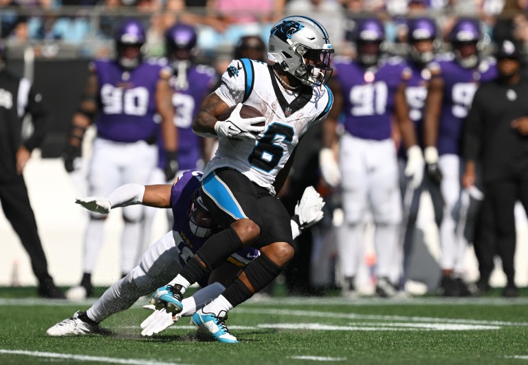 Panthers RB Miles Sanders off the injury report ahead of Week 5 vs. Lions