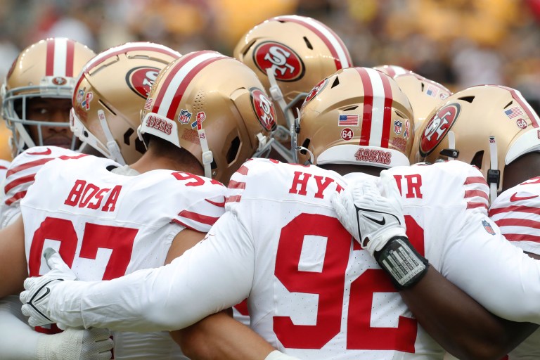 Browns and 49ers players get into sideline skirmish prior to kickoff