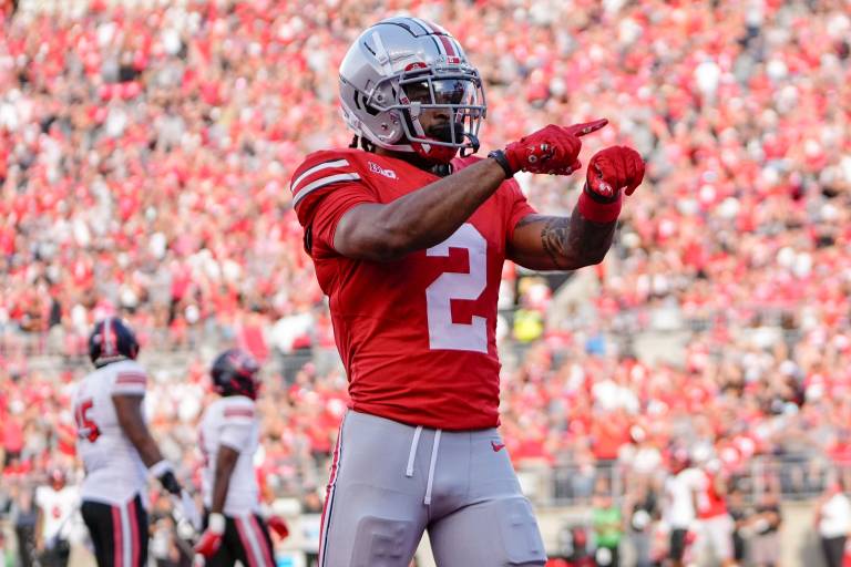 Ohio State wide receiver Emeka Egbuka: Will he play vs. Rutgers on Saturday?