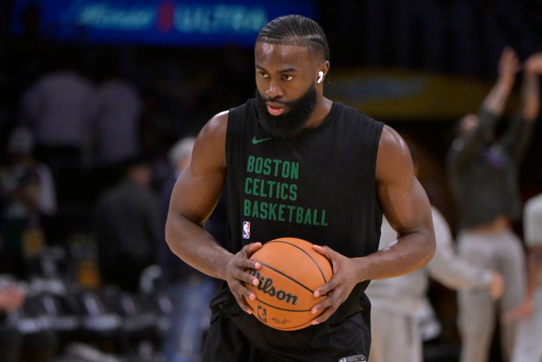 Celtics F Jaylen Brown playing through back injury on Christmas Day vs. Lakers