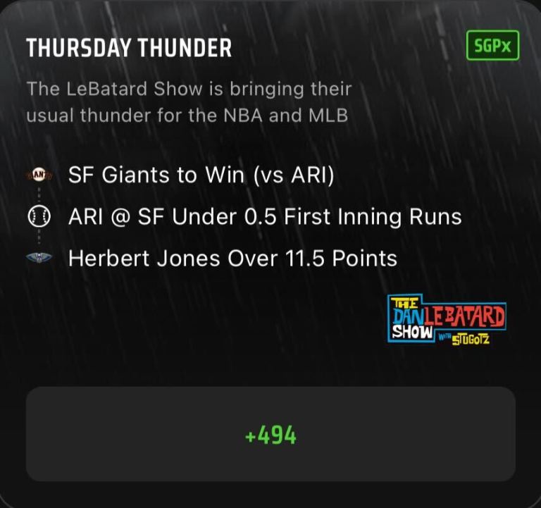 SGPx Best Bets Today: The Dan Le Batard Show Same Game Parlay Extra Picks on DraftKings Sportsbook