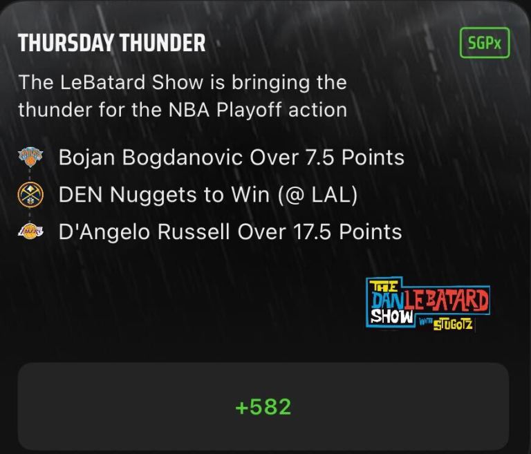 NBA SGPx Best Bets Today: The Dan Le Batard Show Same Game Parlay Extra Picks on DraftKings Sportsbook