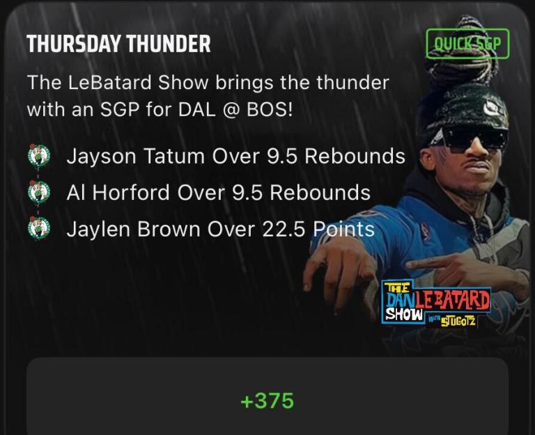 NBA SGP Best Bets Today: The Dan Le Batard Show Same Game Parlay Picks on DraftKings Sportsbook for June 6