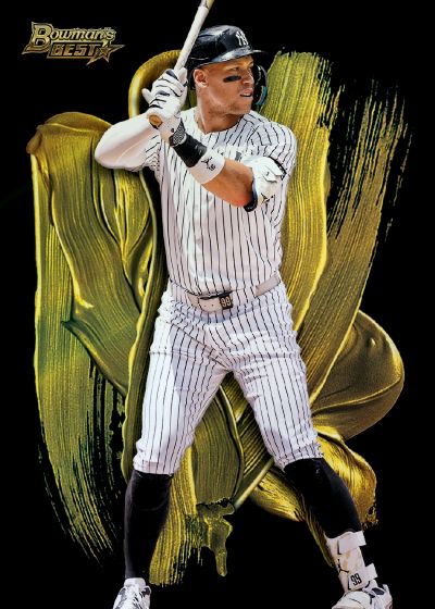 2025 Bowman's Best SSP Strokes of Gold featuring Aaron Judge