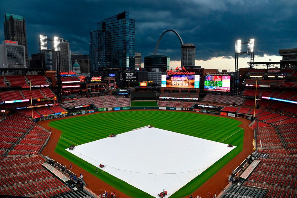 Chicago Cubs vs. St. Louis Cardinals game delayed due to rain Monday 7/27/26
