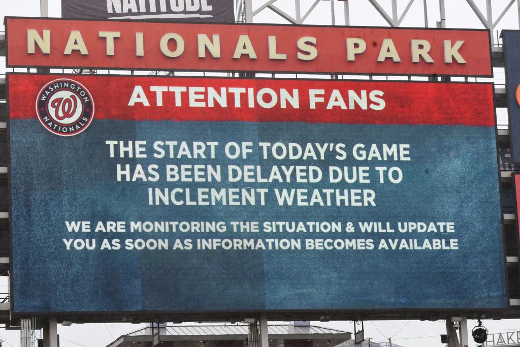 Toronto Blue Jays vs. Washington Nationals game delayed due to rain Tuesday 7/28/26