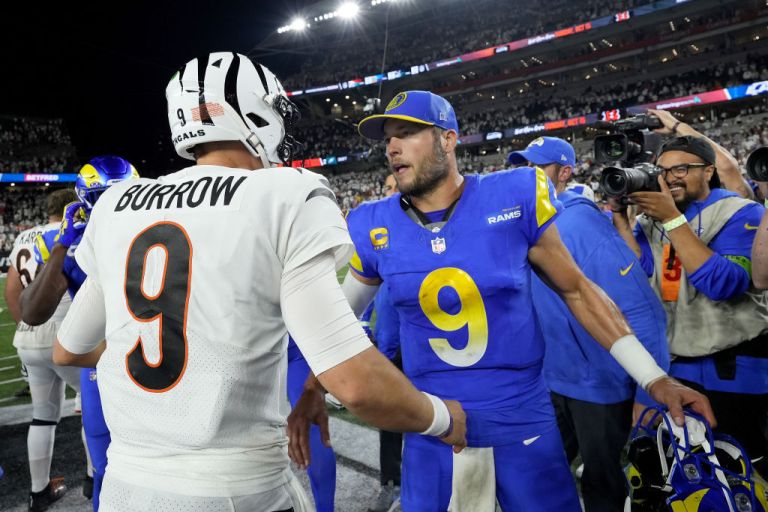 Will Joe Burrow or Matthew Stafford have the most regular season passing touchdowns?
