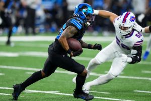 Jahmyr Gibbs Rushing Yards Pick for Lions vs. Bills