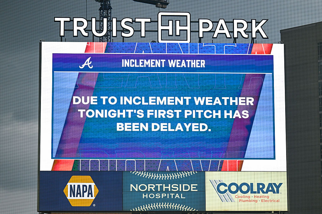 Philadelphia Phillies vs. Atlanta Braves game delayed due to rain Friday, 9/11/26