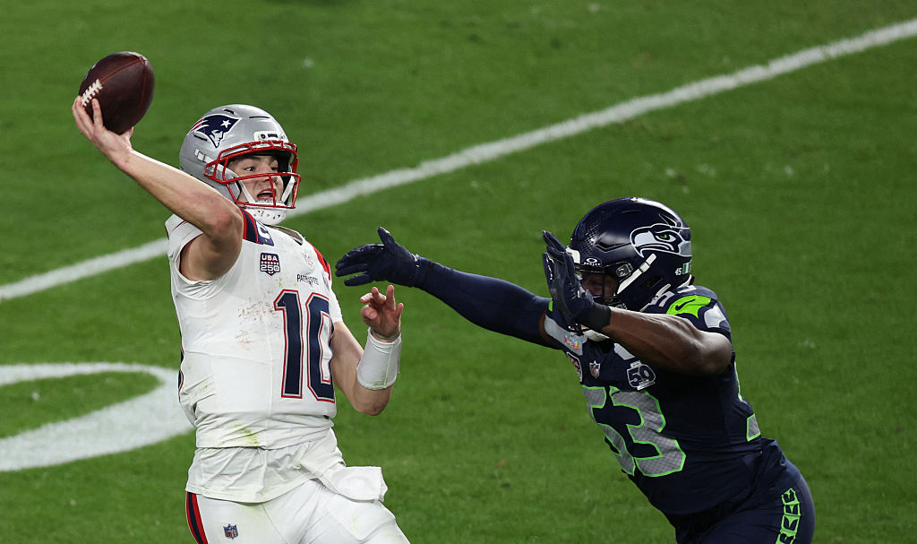 Drake Maye Passing Yards Pick for Patriots vs. Seahawks