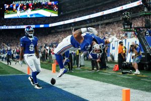 Cam Skattebo Touchdown Scorer Pick for Giants vs. Rams
