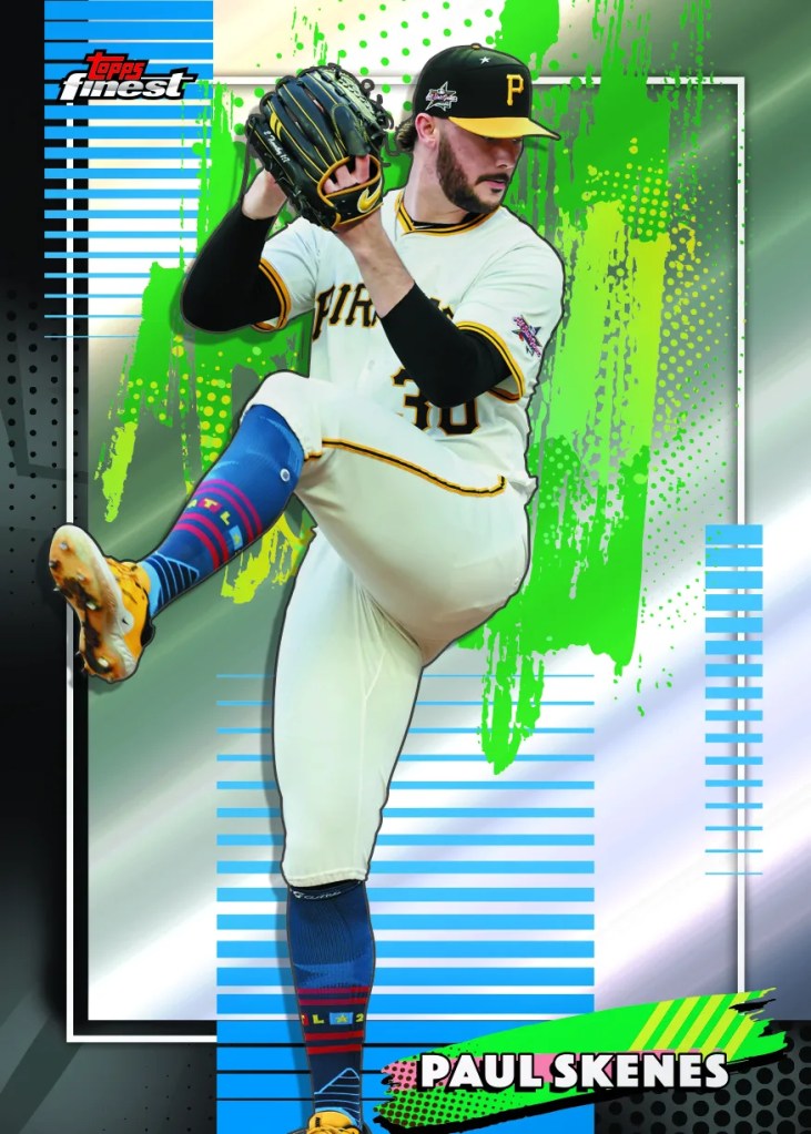 Paul Skenes on a 2026 Topps Finest Baseball base card