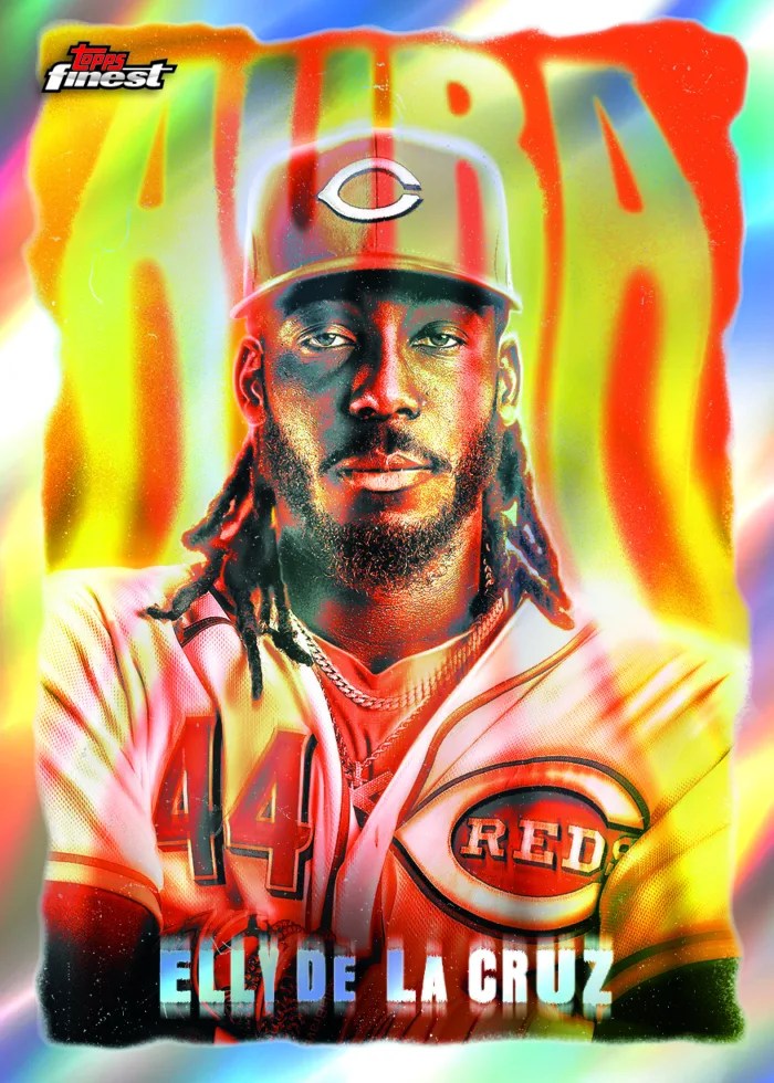 Elly De La Cruz Aura case hit from 2026 Topps Finest Baseball