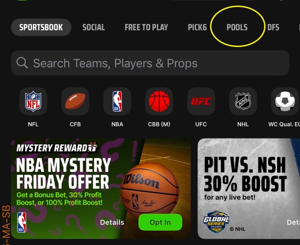 How to find and enter the AEW Full Gear Pool Contest in the DraftKings Sportsbook app