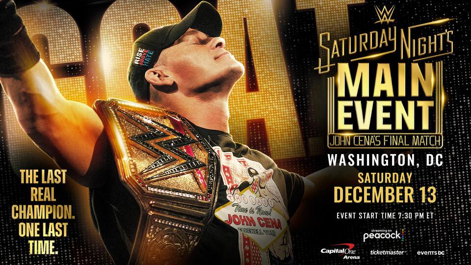 Saturday Night’s Main Event: John Cena’s Final Match Card, Start Time & How to Watch