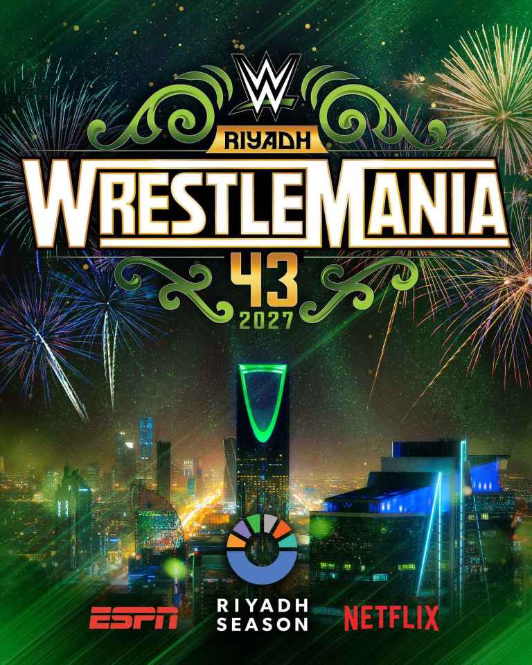 WWE Announces WrestleMania 43 in Saudi Arabia in April 2027
