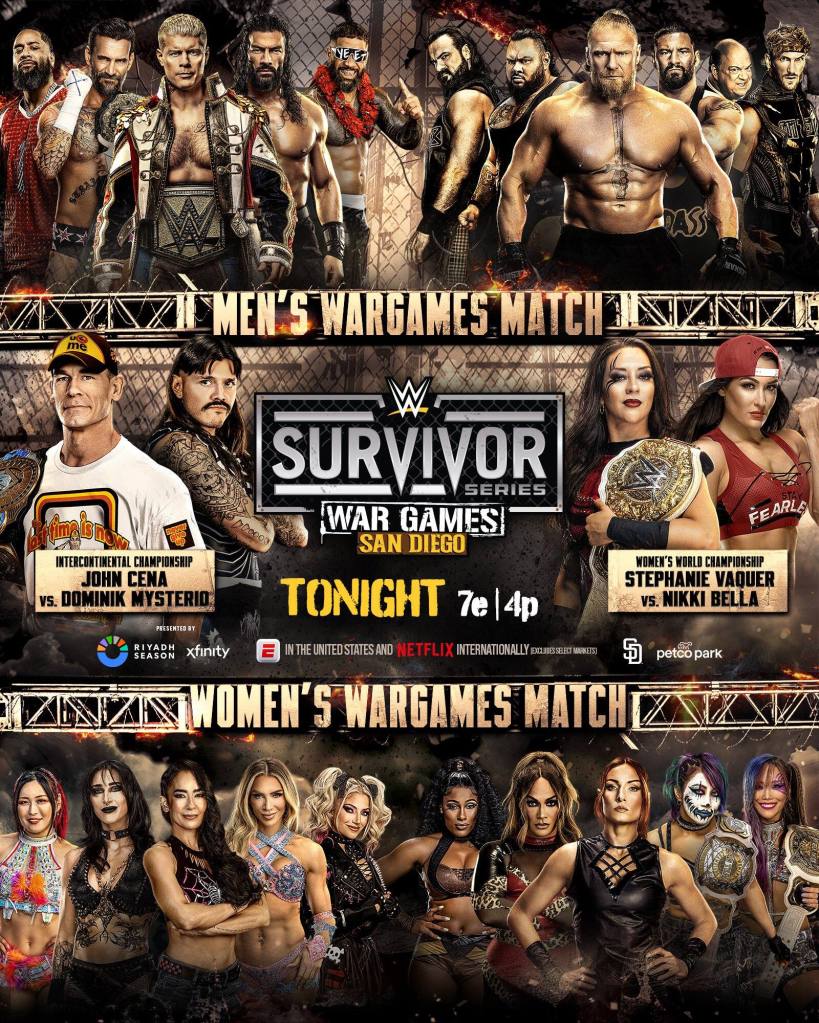 WWE Survivor Series: WarGames full match card results, live updates, highlights