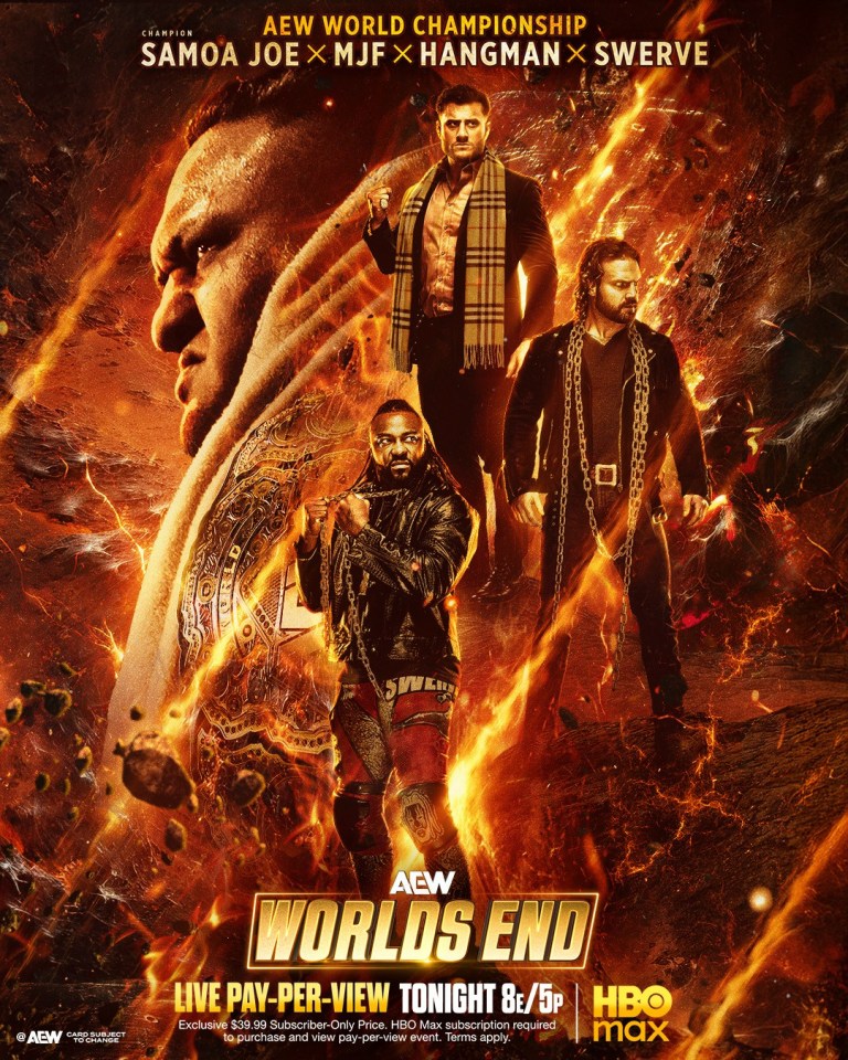 AEW Worlds End full match card results, live updates, highlights
