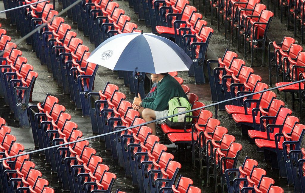 Phillies at Red Sox game delayed due to rain Thursday 5/14/26