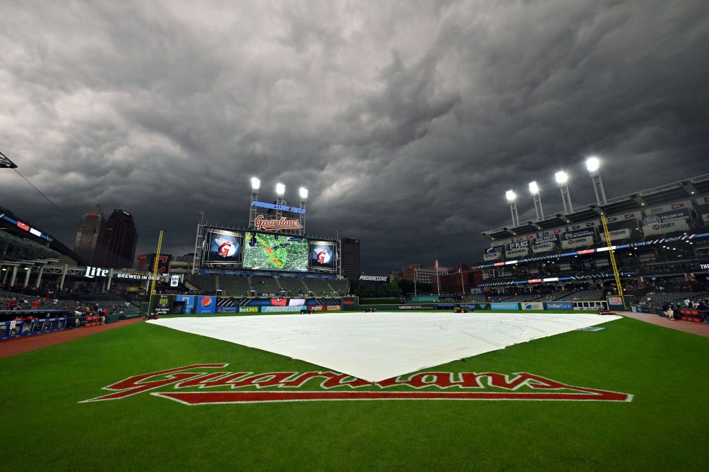 Cubs at Guardians game postponed due to rain Saturday 4/4/26