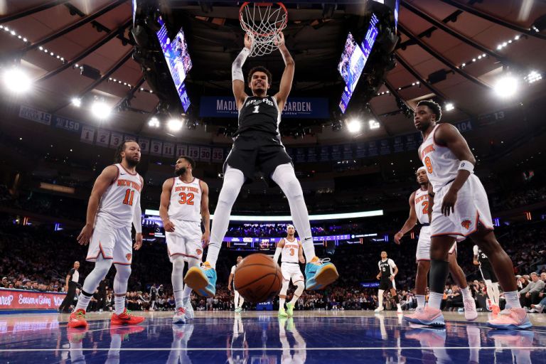 Victor Wembanyama Best Prop Bets for Spurs vs. Knicks in the Emirates NBA Cup on Tuesday 12/16/25