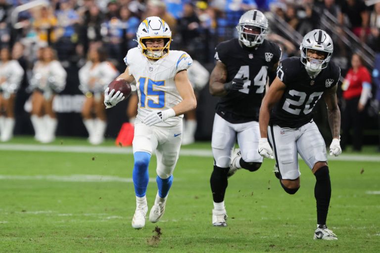 Best Ladd McConkey prop bet for Raiders vs. Chargers NFL Week 2 on Monday 9/15/25