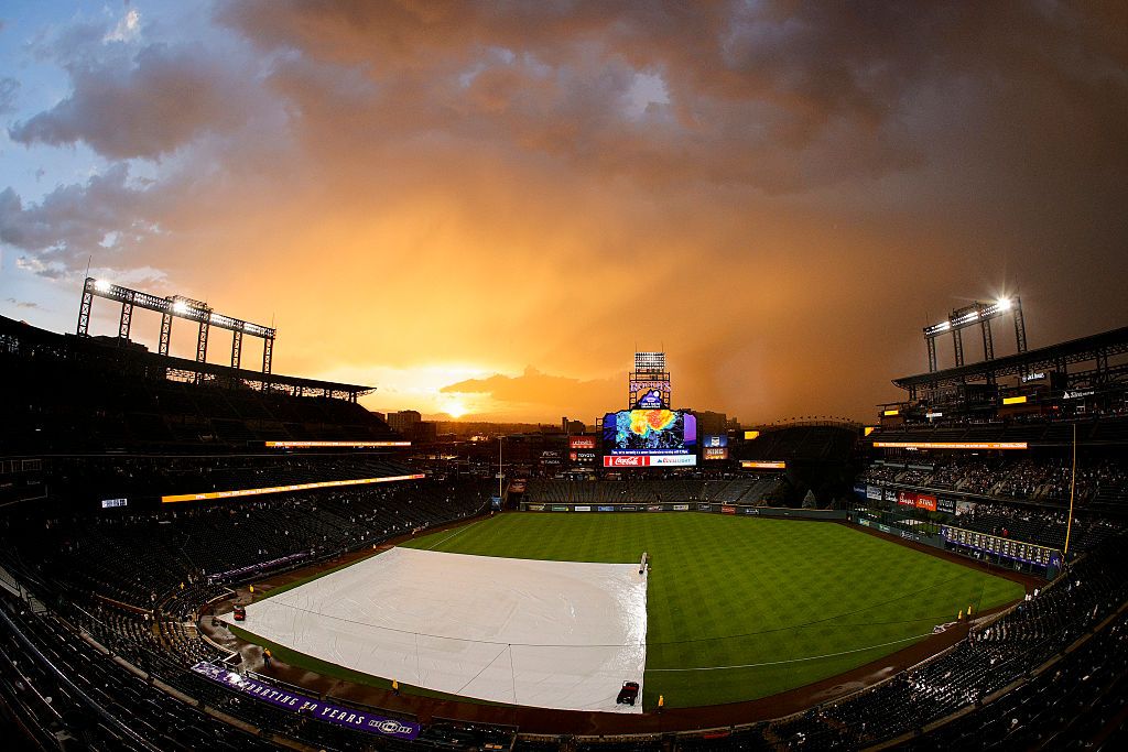 San Francisco Giants vs. Colorado Rockies game delayed due to rain Saturday 7/4/26