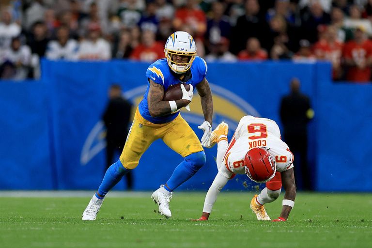 Keenan Allen best prop bets for Chargers at Raiders on Monday Night Football Week 2