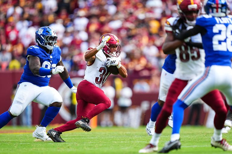 Austin Ekeler best prop bets for Commanders at Packers in Week 2 on Thursday 9/11/25