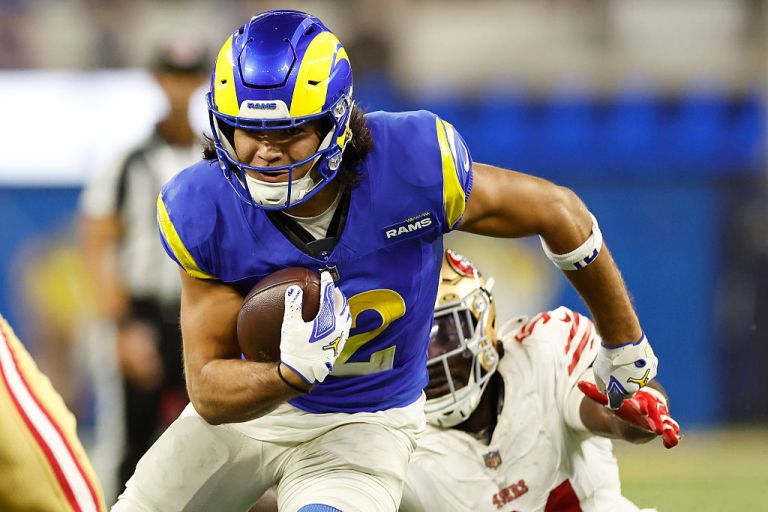 Puka Nacua best prop bet for Rams at Falcons on Monday 12/29/25
