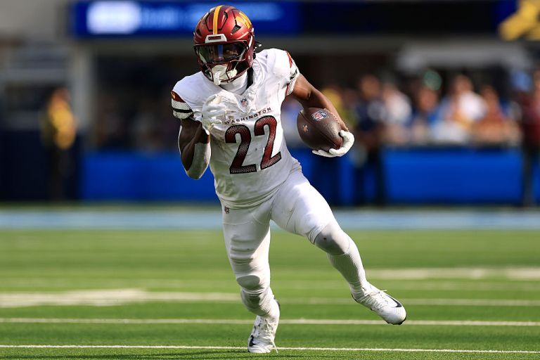 Best Jacory Croskey-Merritt Prop Bets for Bears vs. Commanders on Monday 10/13/25