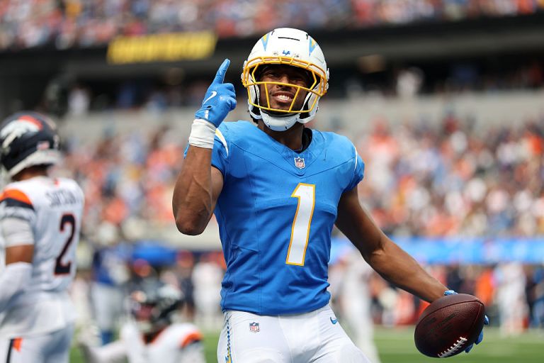 Quentin Johnston best prop bet for Chargers vs. Eagles on Monday 12/8/25